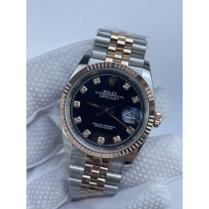 (준비완료/특급배송)NO.3171/롤렉스 데이저스트 36미리 최신형 로즈골드 콤비 블랙 텐포인트 QP공장