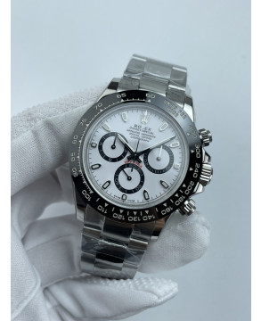 (준비완료/특급배송)NO.3540/초특급 갓성비 데이토나 스틸 세라믹베젤 화이트